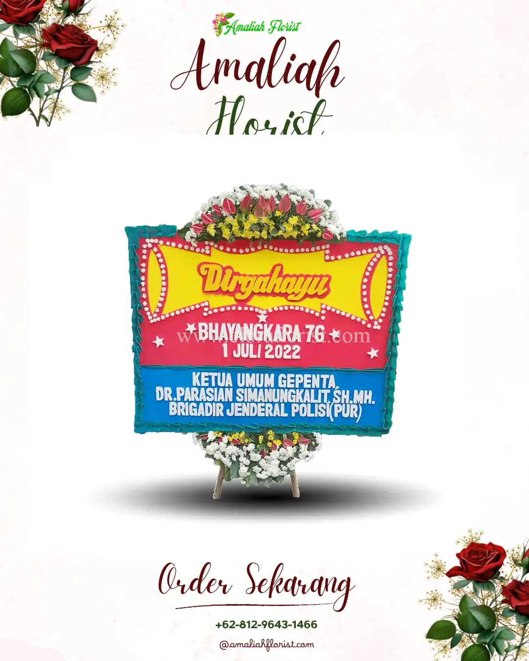 Papan Bunga HUT Ulang Tahun Kosarek